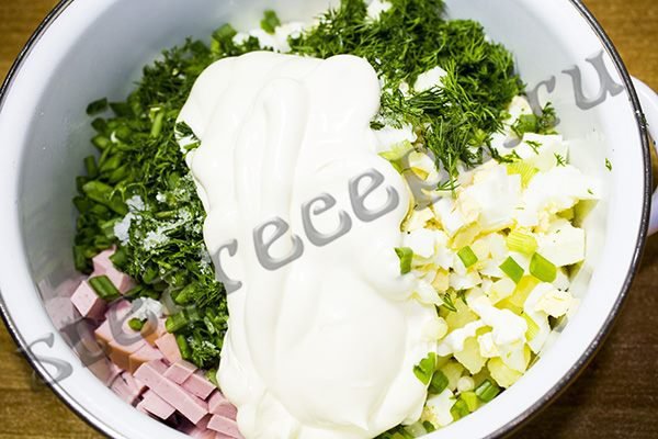 Простой и вкусный рецепт окрошки на воде и квасе