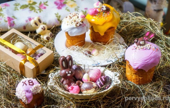 Праздничный пасхальный кулич своими руками