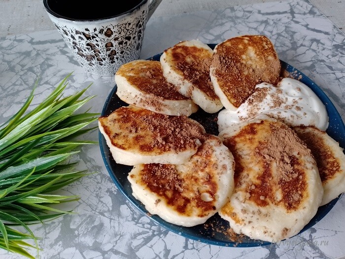 Сырники с кокосовой стружкой и с рисовой мукой (без глютена)